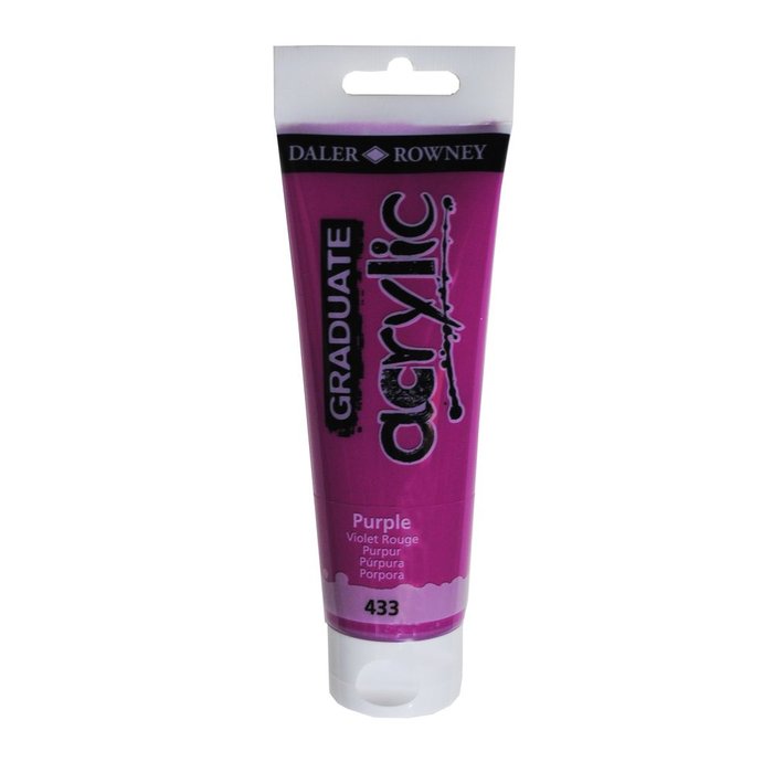 PINTURA ACRILICA GRADUATE 120ML MORADO | 3 UNIDADES | (DALER ROWNEY) Imagen principal del producto