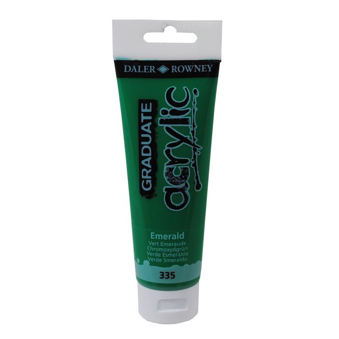 PINTURA ACRILICA GRADUATE 120ML VERDE ESMERALDA | 3 UNIDADES | (DALER ROWNEY) Imagen principal del producto