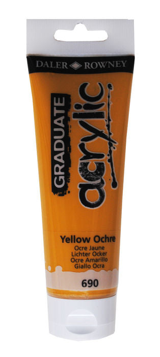 PINTURA ACRILICA GRADUATE 120ML AMARILLO OCHRE | 3 UNIDADES | (DALER ROWNEY) Imagen principal del producto
