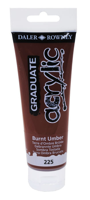 PINTURA ACRILICA GRADUATE 120ML BURNT UMBER | 3 UNIDADES | (DALER ROWNEY) Imagen principal del producto