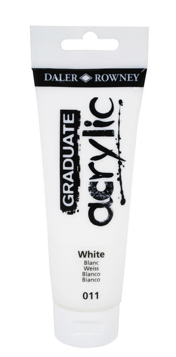 PINTURA ACRILICA GRADUATE 120ML BLANCO | 3 UNIDADES | (DALER ROWNEY) Imagen principal del producto