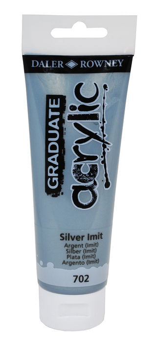 PINTURA ACRILICA GRADUATE 120ML PLATA IMIT | 3 UNIDADES | (DALER ROWNEY) Imagen principal del producto
