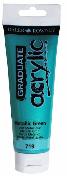 PINTURA ACRILICA GRADUATE 120ML VERDE METALICO | 3 UNIDADES | (DALER ROWNEY)