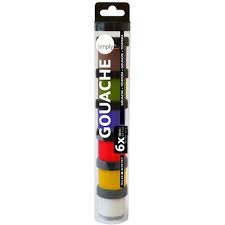 SET TEMPERA GOUACHE 18 ML 6 COLORES BASICOS | 1 UNIDADES | (DALER ROWNEY) Imagen principal del producto