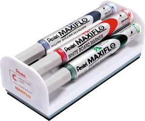 Set 4 Rotulador Pizarra Blanca Punta Media Mwl5S Surtidos | Pentel | Pack 1 Unidades Imagen principal del producto