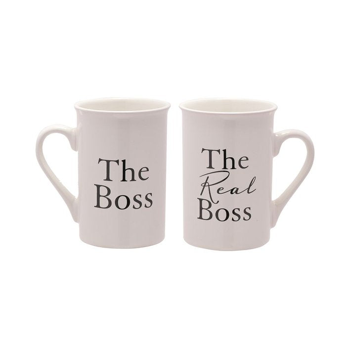 SET DE TAZAS AMORE DE 2 PIEZAS - THE BOSS / THE REAL BOSS | WIDDOP | 1 UNIDAD | 5017224554825