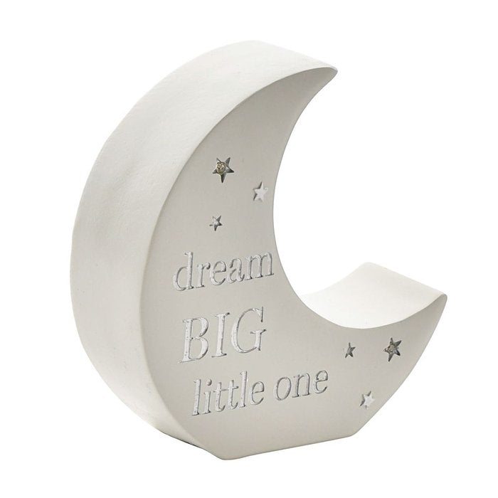 HUCHA LUNA DE RESINA DREAM BIG 15CM | WIDDOP | 1 UNIDAD | 5017224945265 Imagen principal del producto