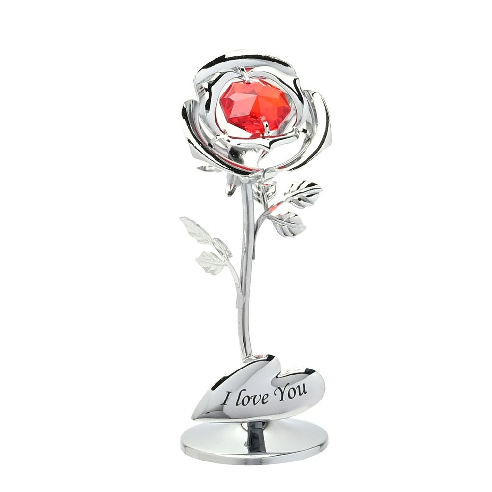 Decoracion Rosa Plateada I Love You WIDDOP Imagen principal del producto
