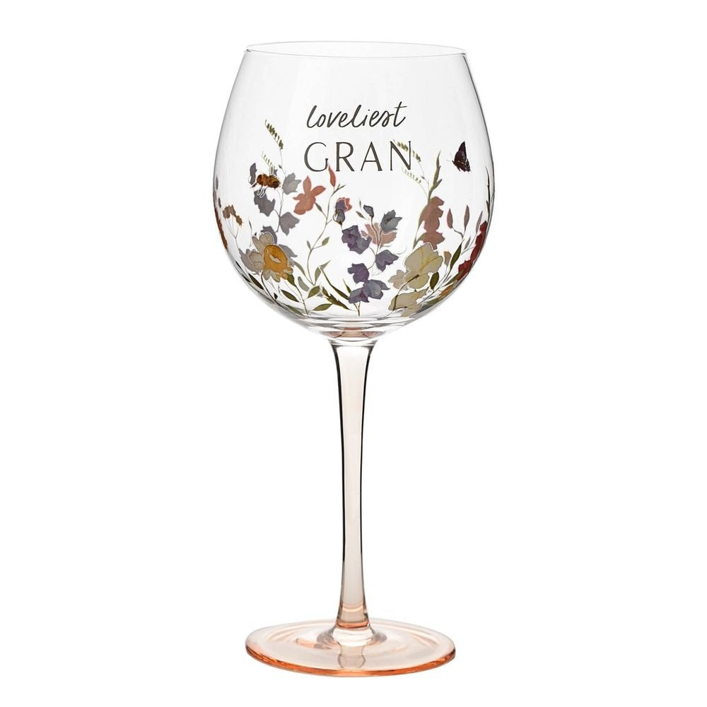 Copa Cristal Loveliest Flores con Caja Regalo WIDDOP