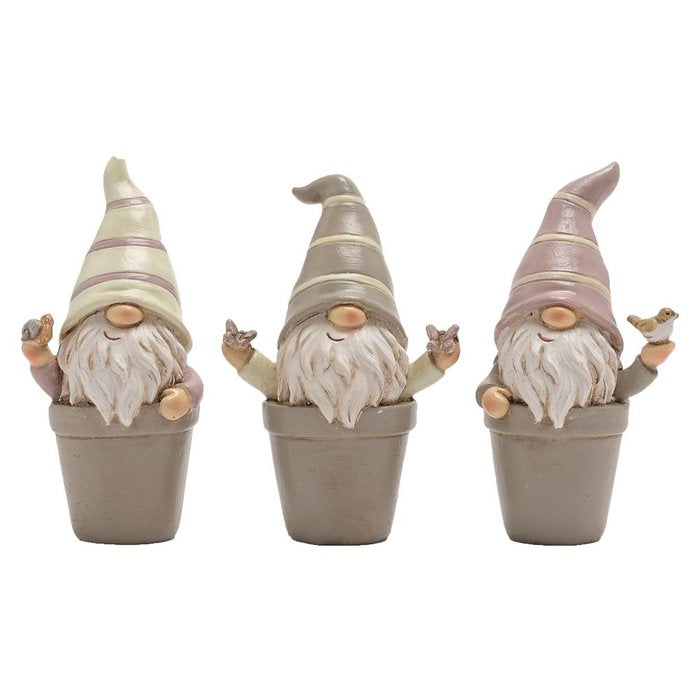 Set 3 Mini Gnomos Country Living WIDDOP