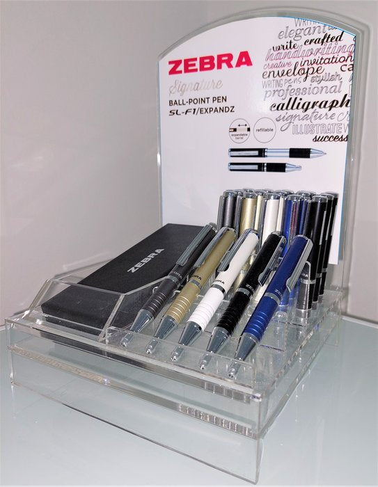 Expositor 20 Bolígrafos Zebra SL-F1 0,7 Colores Metalizados Imagen principal del producto