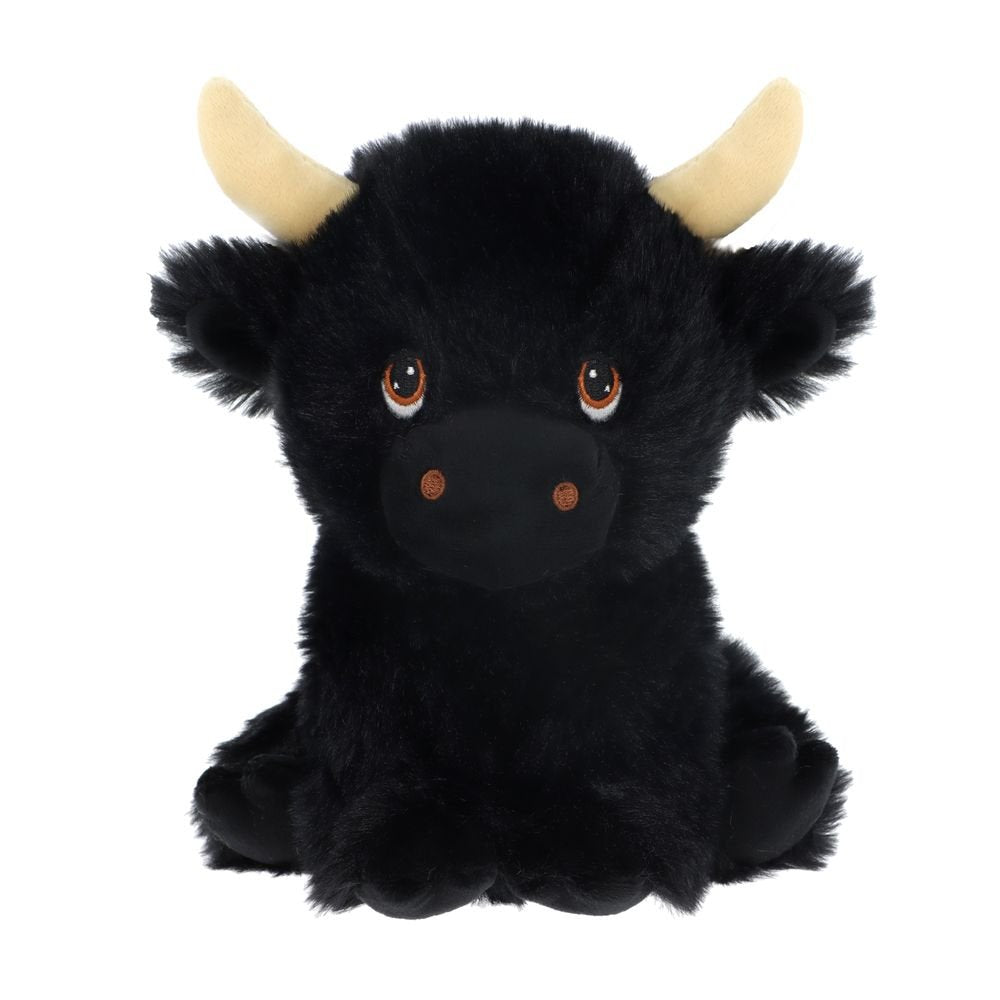 PELUCHE VACA NEGRA 18CM | KEEL TOYS | 1 UNIDAD | 5027148033269