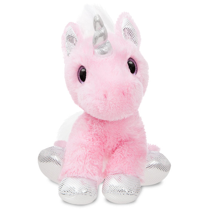 Peluche unicornio rosa 31 cm Aurora