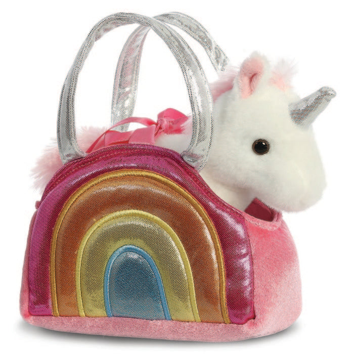 PELUCHE BOLSO ARCOIRIS UNICORNIO ROSA 21CM | AURORA | 1 UNIDAD | 5034566611719 Imagen principal del producto