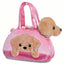 Peluche bolso rosa Labrador Aurora 19 cm