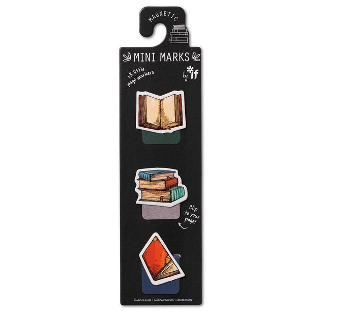 MINI MARCAPAGINAS MAGNETICOS MODELO LIBROS | 3 UNIDADES | (THE COMPANY CALLED IF HOUSE)