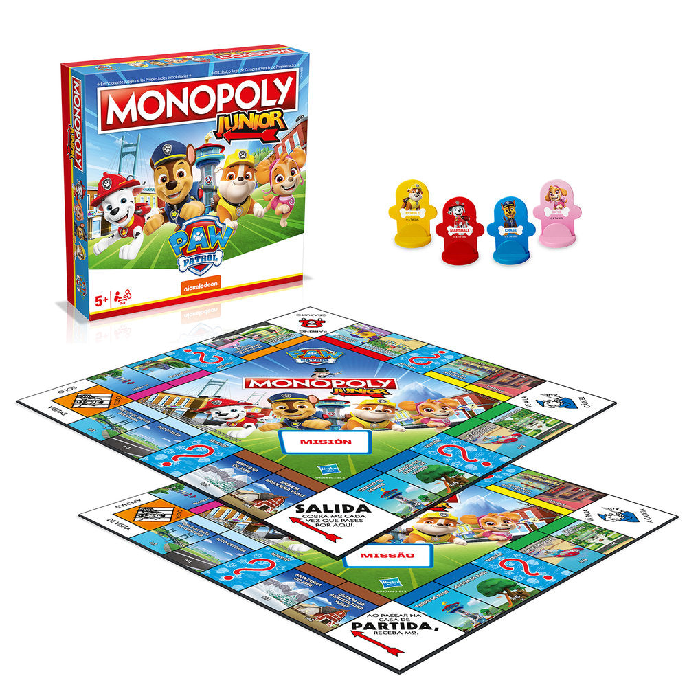 Juego de Mesa Monopoly Junior La Patrulla Canina Winning Moves CT Imagen principal del producto