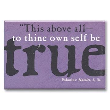 IMAN RECTANGULAR TO THINE OWN SELF BE TRUE | CUSTOMWORKS | 1 UNIDAD | 5038680003696