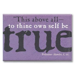 IMAN RECTANGULAR TO THINE OWN SELF BE TRUE | CUSTOMWORKS | 1 UNIDAD | 5038680003696