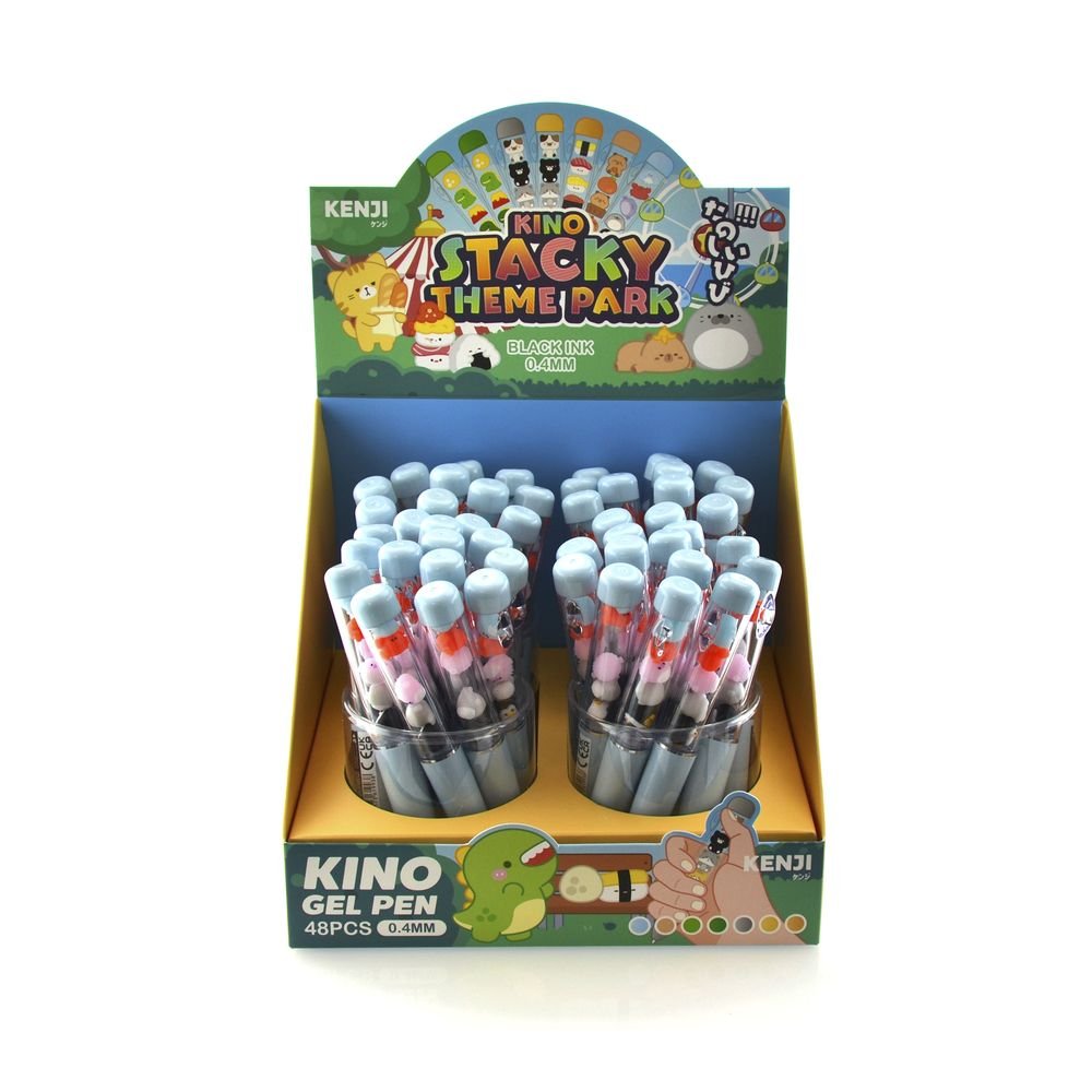 Expositor 48 Bolígrafos Stacky Deep Sea Tinta Gel Negra 0,5 Marca Fraga Kawaii Imagen principal del producto