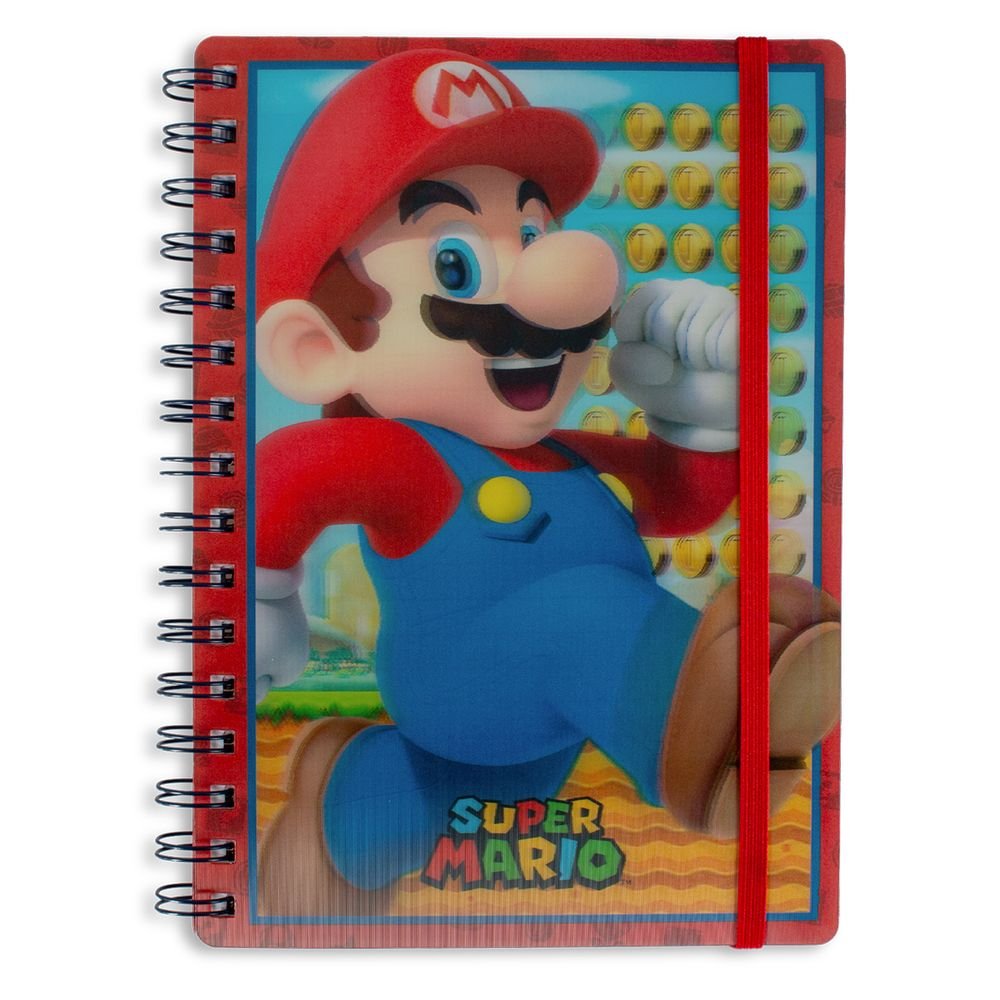 Libreta A5 Lenticular Super Mario