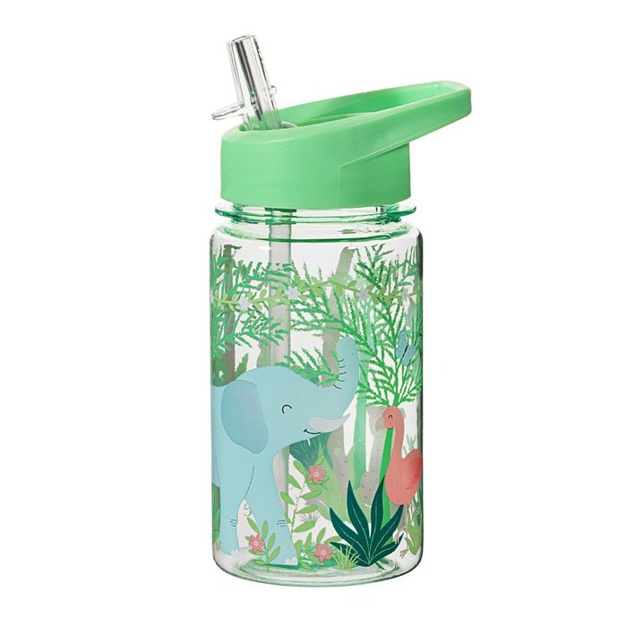 BOTELLA INFANTIL CON PAJITA JUNGLE FRIENDS | SASS & BELLE | 1 UNIDAD | 5055259280319