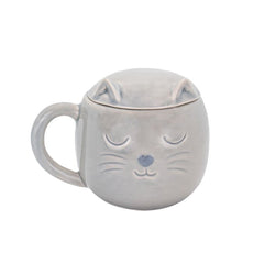 TAZA CON TAPA GATO GRIS | SASS & BELLE | 1 UNIDAD | 5055259282535