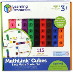 JUEGO SET ACTIVIDADES CON CUBOS MATHLINK | LEARNING RESOURCES | 1 UNIDAD | 5055506404987
