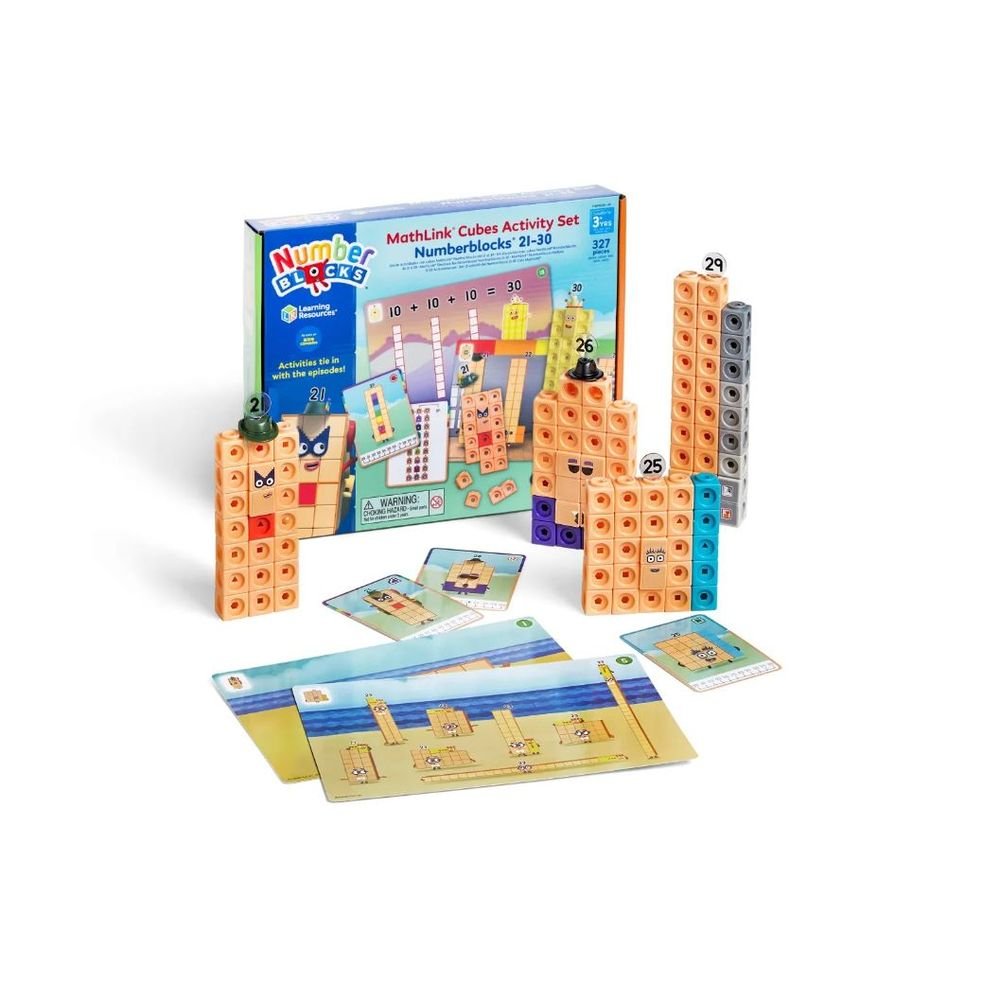 Set de Actividades Mathlink Cubos Bloques Numéricos 21-30 Learning Resources