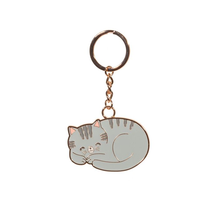 LLAVERO ESMALTADO GATO GRIS | SASS & BELLE | 1 UNIDAD | 5055992796771