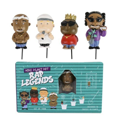 Gnomos para Plantas Leyendas del Rap Marca
