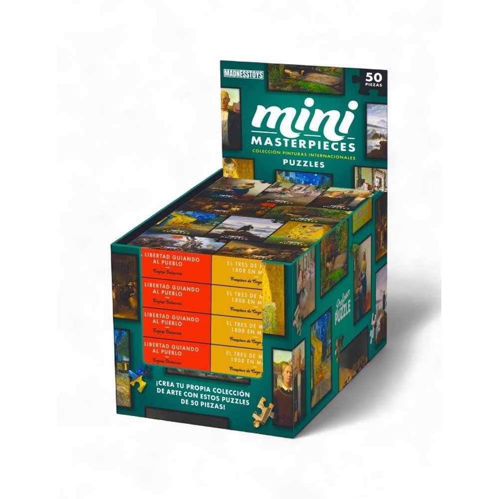 Expositor 60 Mini Puzzles Obras de Arte Surtidos MADNESSTOYS