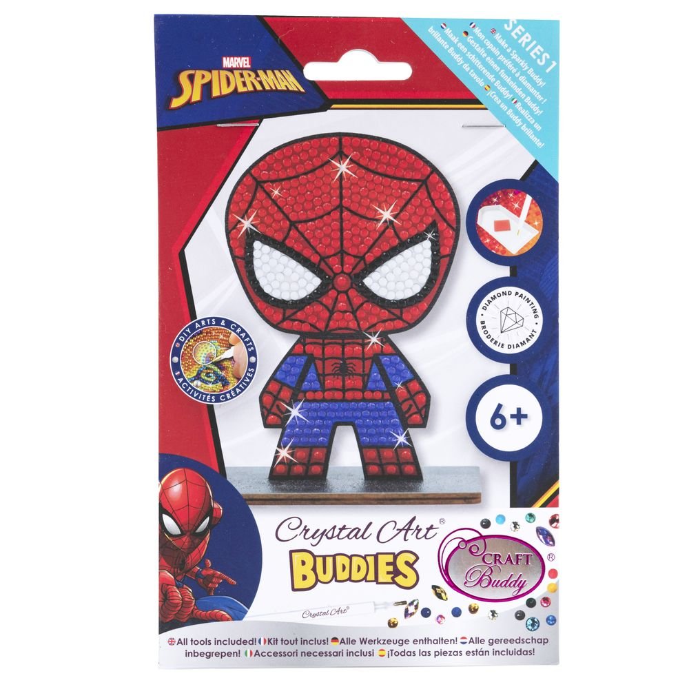 Pintar Diamantes Crystal Art Buddy Spiderman CRAFT BUDDIES