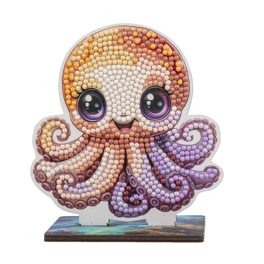 PINTAR DIAMANTE CRYSTAL ART BUDDY PULPO | CRAFT BUDDIES | 1 UNIDAD | 5056588615247