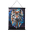 PINTAR DIAMANTE CRYSTAL ART SCROLL 40X50 LOBO MAGICO | CRAFT BUDDIES | 1 UNIDAD | 5056588615841