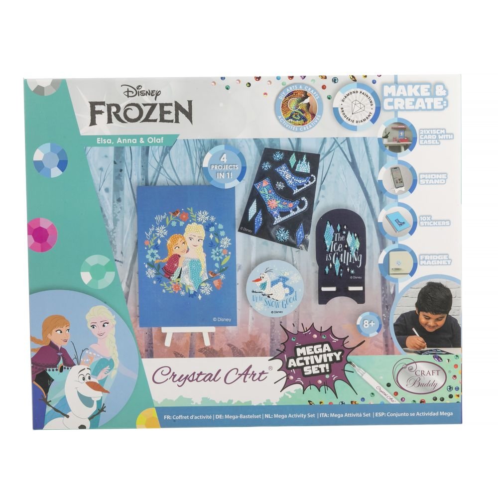 Mega Activity Set Elsa y Anna Crystal Art Marca Completo para Manualidades