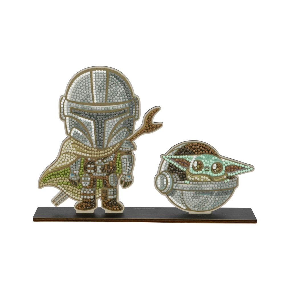 Pinta con Diamantes Mandalorian y Grogu Crystal Art XL CRAFT BUDDIES