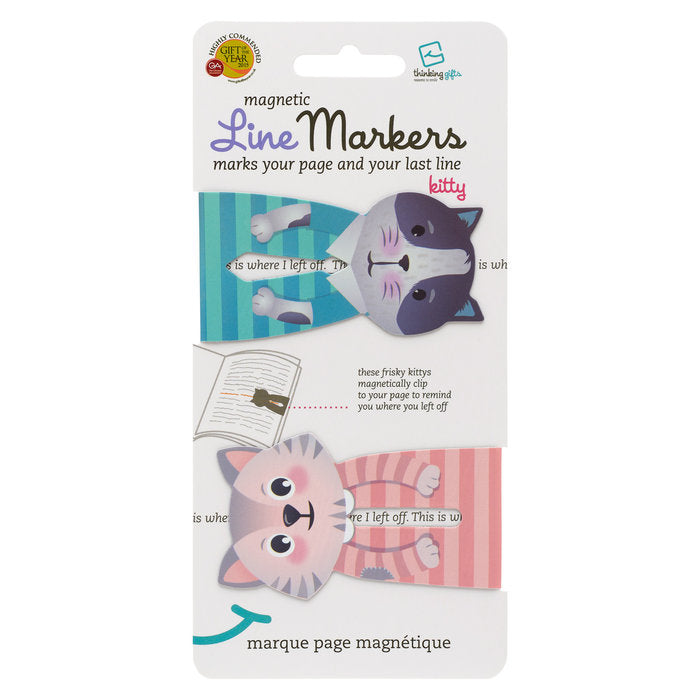 MARCAPAGINAS LINEMARKERS CATS | 1 UNIDADES | (THINKING GIFTS)