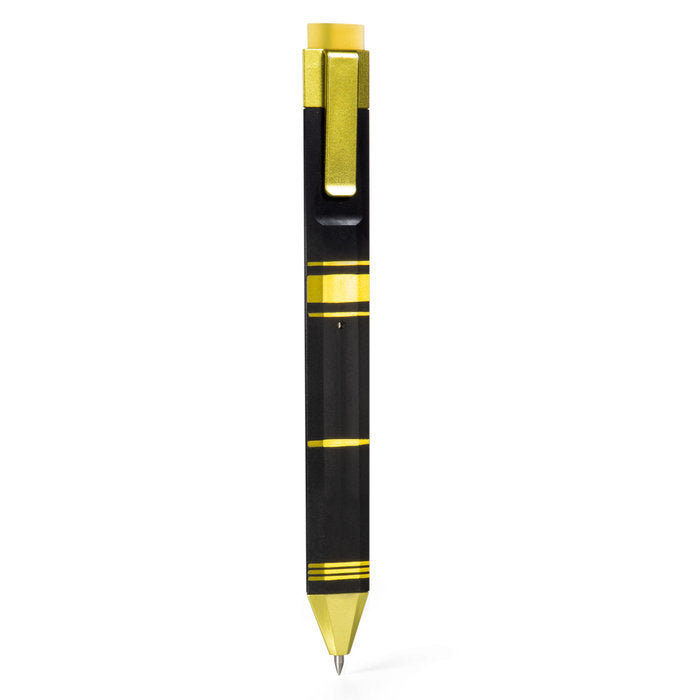 MARCAPAGINAS PEN BOOKMARK NEGRO + DORADO | 1 UNIDADES | (THINKING GIFTS)