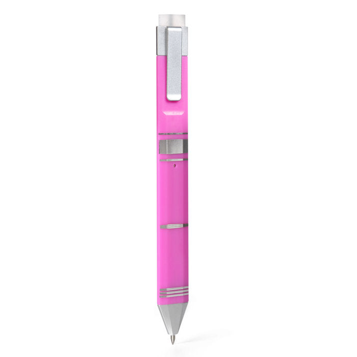MARCAPAGINAS PEN BOOKMARK ROSA + PLATA | 1 UNIDADES | (THINKING GIFTS)