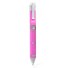 MARCAPAGINAS PEN BOOKMARK ROSA + PLATA | 1 UNIDADES | (THINKING GIFTS)