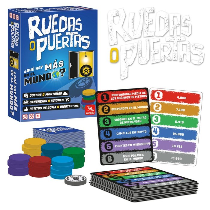 JUEGO RUEDAS O PUERTAS | LUDILO | 1 UNIDAD | 5060959630128