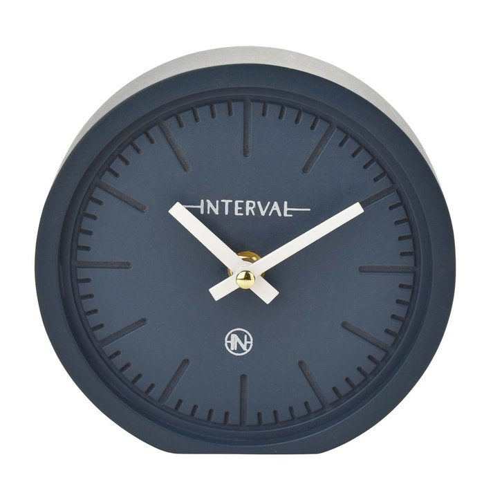 Reloj de Escritorio 15 cm Azul Marino Widdop