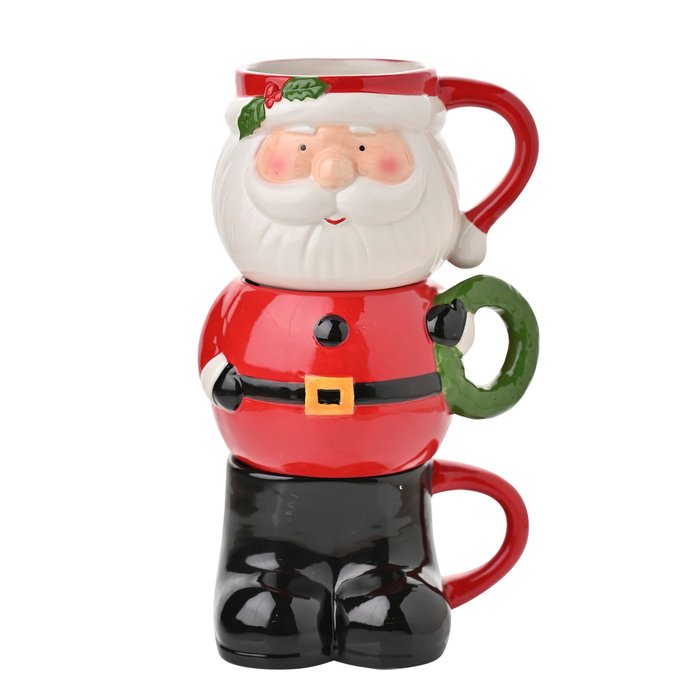 SET 3 TAZAS APILABLES PAPA NOEL | WIDDOP NAVIDAD | 1 UNIDAD | 5063322030143