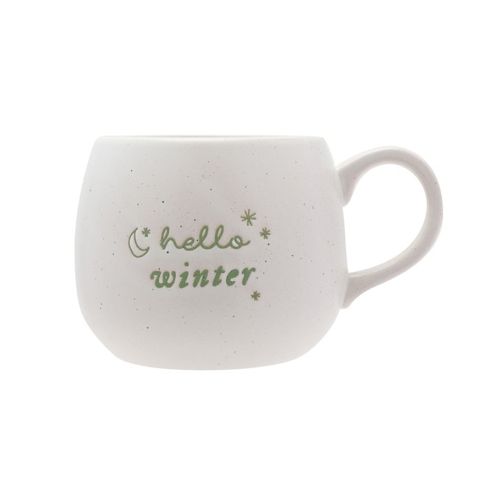 TAZA MOTAS BLANCAS HOLA INVIERNO | WIDDOP NAVIDAD | 1 UNIDAD | 5063322034271