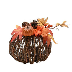 CALABAZA DECORATIVA RATAN NATURAL HECHA A MANO | WIDDOP | 1 UNIDAD | 5063322050813