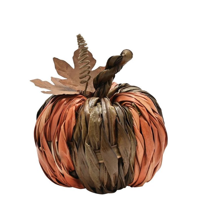CALABAZA DECORATIVA HOJAS NATURALES 14 CM X 15 CM | WIDDOP | 1 UNIDAD | 5063322050837 Imagen principal del producto