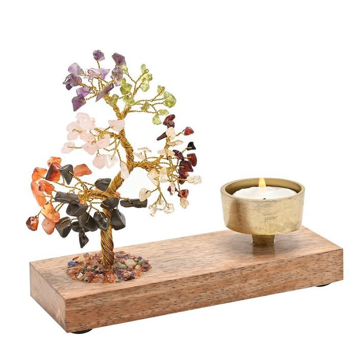 DECORACION PORTAVELAS CON ARBOL CHAKRAS | WIDDOP | 1 UNIDAD | 5063322057799 Imagen principal del producto