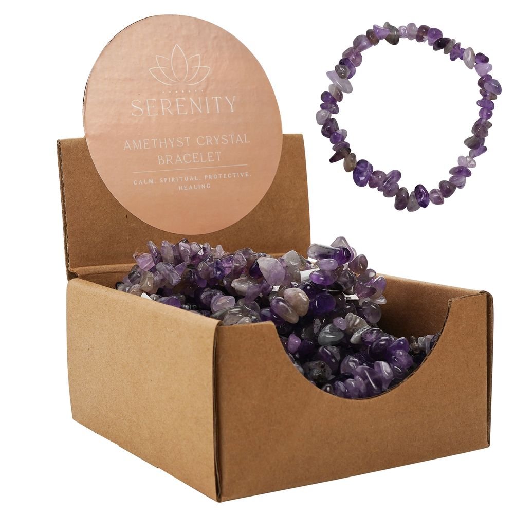Expositor 25 Pulsera de Cristal Serenity Amatista Widdop Imagen principal del producto