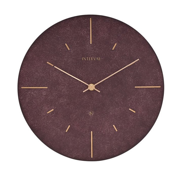 Reloj pared resina Amatista y Oro Widdop 30 cm Imagen principal del producto